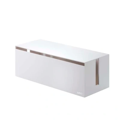 Immagine di YAMAZAKI Home Web Cable Box Scatola organizzatrice per cavi bianco