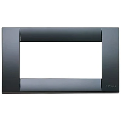 Immagine di Vimar Placca Classica 4 m, Grigio Grafite
