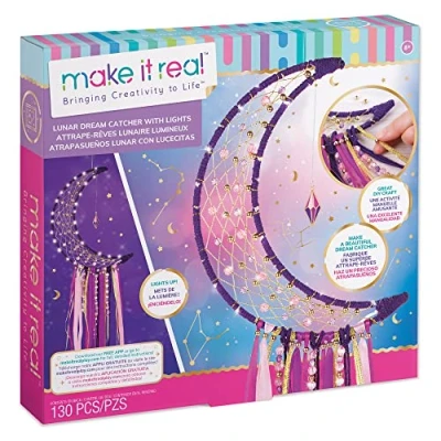 Immagine di Make It Real Skylight Moon Dream Catcher with Fairy Lights