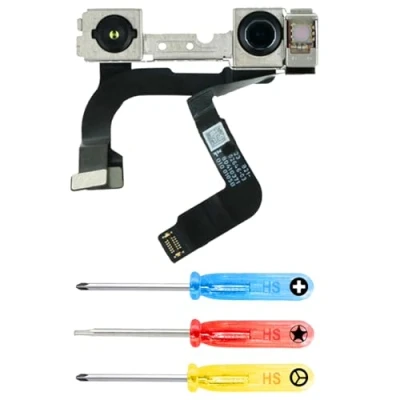 Immagine di MMOBIEL Fotocamera Frontale Compatibile con iPhone 12/12 PRO 12 MP Camera Anteriore di Ricambio Cavo Flessibile Incluso Front incl. Cacciaviti