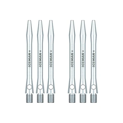 Immagine di RED DRAGON Gerwyn Price Iceman Logo Plain Alluminio steli Medi (Shafts) 3 Set per Confezione (9 Stems in Total)