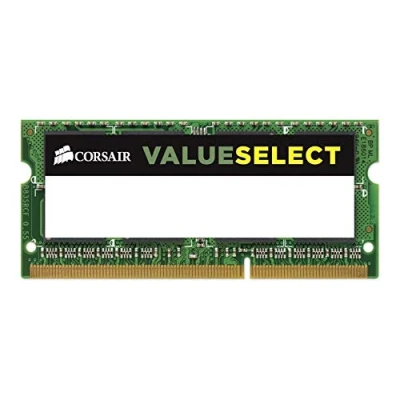 Immagine di Corsair Value Select SODIMM 4GB (1x4GB) DDR3 1600MHz C11 Memoria per Laptop/Notebook , Nero