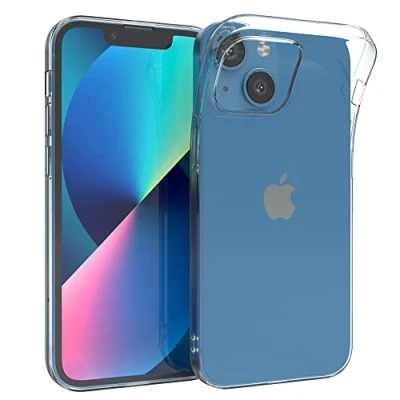 Immagine di EAZY CASE Custodia compatibile con iPhone 13 Mini Cover Silicone Ultra Sottile Cellulare Backcover Trasparente