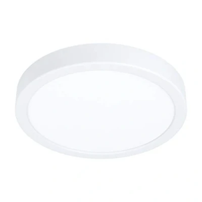 Immagine di EGLO Fueva 5 LED plafoniera da soffitto, diametro 21 cm, a 1 luce in acciaio con superficie plastica, color nero, bianco, illuminazione bianco caldo