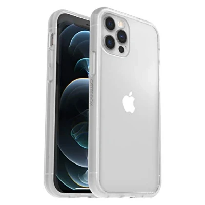 Immagine di Otterbox cover per iPhone 12 / Pro Sleek, resistente a shock e cadute fino 2 metri, Sottile, testata norme anti caduta MIL STD 810G, Trasparente, Versione No Pack Retail