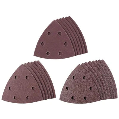 Immagine di Einhell Delta Set di 20 fogli abrasivi triangolari, 93 x mm, con fissaggio in velcro, 8 P60, 6 P120, P180