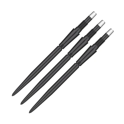 Immagine di Target Darts Swiss Point Storm Dart Points (Set di 3 Punte) 35mm Nero SP Cambia la Punta del dardo, Accessori per Freccette Professionali