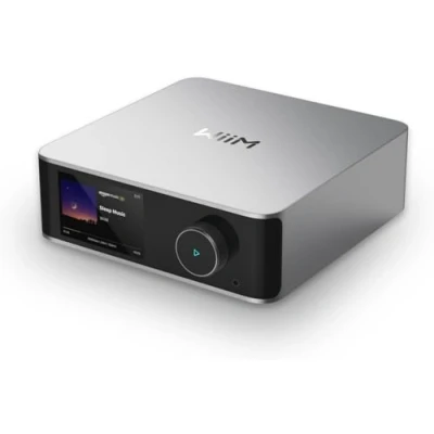 Immagine di WiiM Ultra Music Streamer &amp; Preamplificatore Digitale Touchscreen 3,5&quot;, Compatibile con Google Cast Alexa, Stream Spotify, Amazon Music, Tidal HDMI ARC, Ingresso Phono, Uscita Cuffie Argento