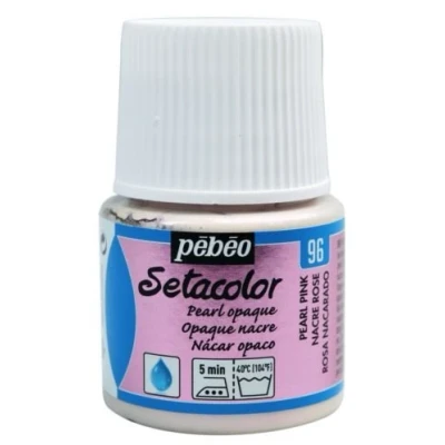 Immagine di Pebeo Setacolor tessuto vernice 45 ml 57, con colori diversi Pearl Opaque Pink