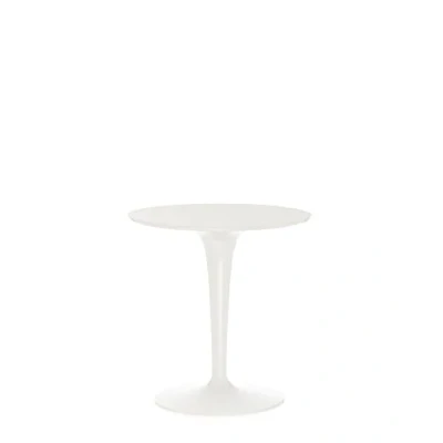 Immagine di Kartell Tip Top Tavolino, PMMA, Bianco, 48 x 50 cm
