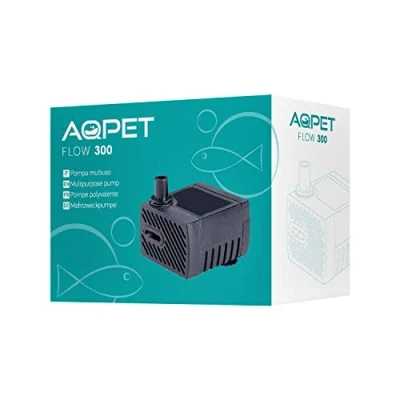 Immagine di AQPET Flow Pompa Sommergibile per Acquari e terrari con portata Regolabile,Flow 300 regolabile max lt/h