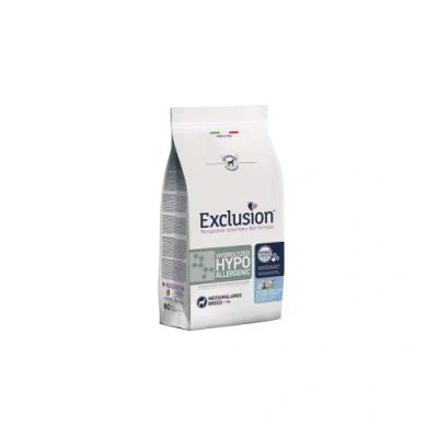 Immagine di Exclusion Diet Hydrolyzed Hypoallergenic Medium/Large Pesce &amp; Amido di mais Set %: 2 x kg