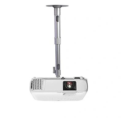 Immagine di Drsn Supporto Soffitto per Proiettore, 26 40cm Altezza Regolabile 3.5kg Capacità di Carico Rotazione a 360 , Angolo Inclinazione 90, da e Parete Mini Proiettore/CCTV