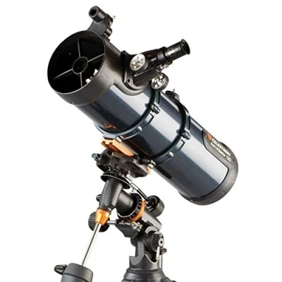 Immagine di Celestron AstroMaster 130EQ Telescopio Newton con azionamento a motore e treppiedi in acciaio [Germania]