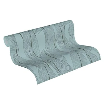 Immagine di A.S. Création Exotic Life 364972 36497 2 Carta da parati in tessuto non tessuto, motivo floreale, 10, 05 m x 0, 53 m, colore: Blu