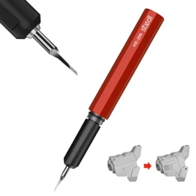 Immagine di stedi Model Scriber, Lame in Acciaio Al Tungsteno Da 0,1 Mm, Scalpello Per Modellismo Hobby, Modello Scala Rg, Set Di Modelli Gundam, Incidere Linee, Incisioni, Linee Pannelli, Resina