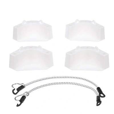Immagine di Attwood 14137 7 Kit di montaggio per refrigeratore, 4 angoli, 2 cinghie elastiche ad innesto rapido, resistente alla corrosione