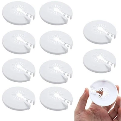 Immagine di Rosetta per tubi di riscaldamento, in plastica, radiatori da 8 a 22 mm, colore bianco, 20 pezzi