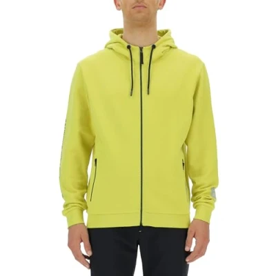 Immagine di JEEP O102931 I002 XP Felpa Uomo con Cappuccio Full Zip Tasche Zippate Stampa su Manica Xtreme Performance JX23A Celery XXL