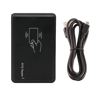 Immagine di Lettore Scheda ID,ID Carta RFID USB di Prossimita,USB Smart Carta,125khz Dispositivo Interfaccia Host,Campo Rilevamento 3 8 cm,Alimentato Tramite USB,per Lavoro d&#039;Ufficio,Club