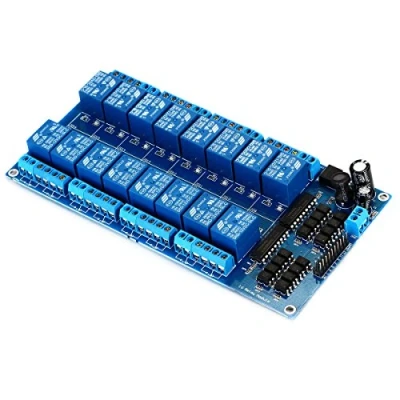 Immagine di Aihasd 12V 16 canali modulo relè Scheda di interfaccia per Arduino PIC Arm DSP PLC con Protezione Optocoupler