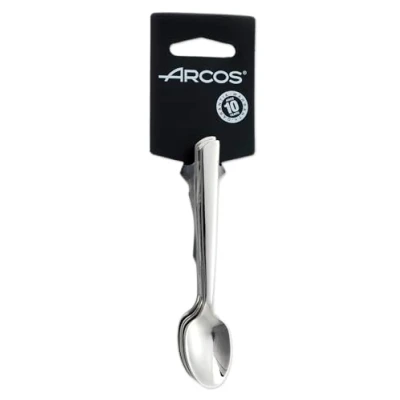 Immagine di Arcos Serie Toscana Cucchiaino Moka Set (6 Cucchiaio) Monoblocco Unipezzo Acciaio Inossidabile 18/10 e 115 mm Colore Argento