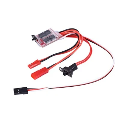 Immagine di Demeras Regolatore di velocità elettronico Spazzolato ESC con Freno del Motore Impermeabile da 20 A per Parti accessorie Modello Barca Auto RC