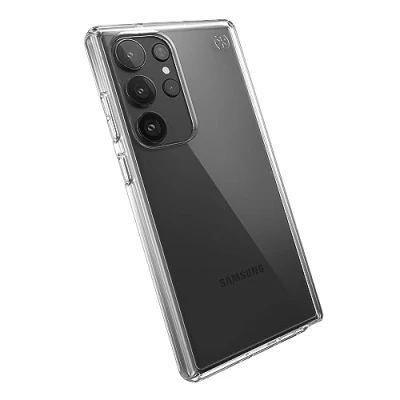 Immagine di Speck custodia ultra trasparente per Samsung Galaxy S23, protezione contro le cadute, antigraffio e antiurto, design sottile, Presidio Perfect