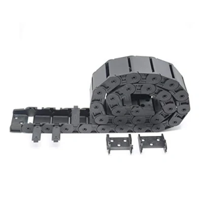 Immagine di Befenybay R28 Dimensioni interne 18 x 37 mm, in plastica nera, flessibile trascinamento catena portacavi all&#039;interno tipo aperto per stampante 3D e macchine CNC (18 mm interno aperto)