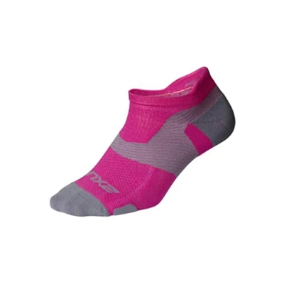 Immagine di 2XU Calzini Unisex Vectr Light Cushion No Show, Adulto, Calzini, UA5042e, Magenta/Grigio Chiaro, L