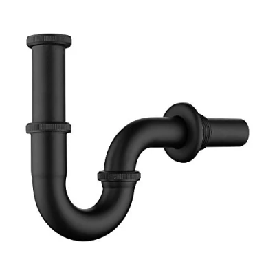 Immagine di Keymark sifone a tubo universale per lavabo e lavabo, in ottone, 1 1/4 x 32 mm, bagno, da scarico su misura