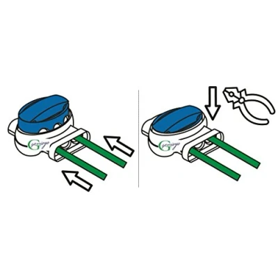 Immagine di Genisys Morsetto di connessione Cavo Compatibile Ambrogio ® connettore Riparazione Filo per Robot rasaerba Zucchetti Impermeabile, Contenuto:10x314