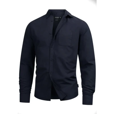 Immagine di Indicode Jeans Langarm Kepner Camicia, Uomo, Taglia: Medium, Dark navy