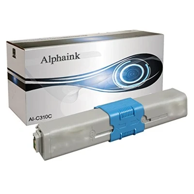 Immagine di alphaink Toner compatibile con OKI C310 C ;Toner Ciano per C300 C330 C331 C510 C511 C530 C531 MC351 MC361 MC561