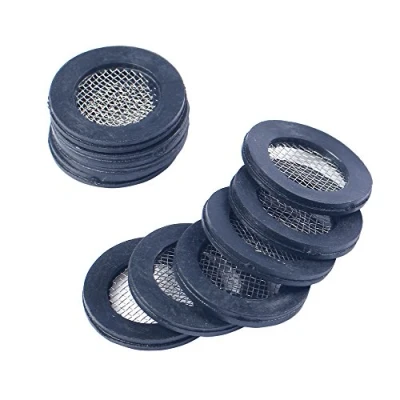 Immagine di Gaohou®, Hi elec, guarnizione con filtro, in gomma e rete, rondella 3/4&quot;, per doccia, lavello, bagno, strumento pratico, 10 pezzi