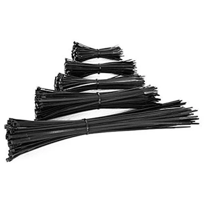 Immagine di Excalimur Confezione da 100 fascette stringicavo in nylon di plastica (300 mm x 3,6 mm) colore nero