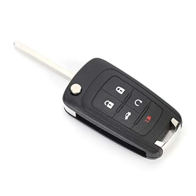 Immagine di Chiave Camaro 2014 Guscio 5 Pulsanti Flip Key Fob Custodia Cover Shell Fit Per 2010 2013
