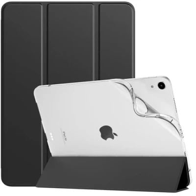 Immagine di TiMOVO Cover Compatibile con iPad Air 11 Pollici M2 2024, 6/5/4 Generazione 2024/2022/2020 10,9&quot;, Custodia Morbido Posteriore in TPU Smerigliata, Auto Sveglia/Sonno, Nero