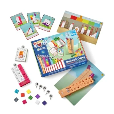 Immagine di Learning Resources Set di attività con i Cubi MathLink Numberblocks 11 20, 30 connesse agli episodi della serie TV, 155 Numberblocks, Dai 3 anni in avanti