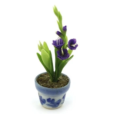 Immagine di MyTinyWorld Miniatura per Casa delle Bambole in Vaso Fiore Viola