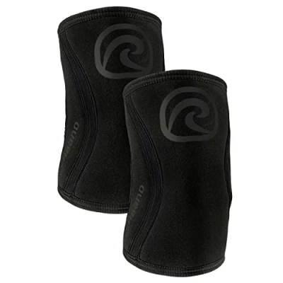 Immagine di Rehband Benda per gomito SBR/neoprene da 5 mm, manica del allenamento con i pesi, design anatomico, antiscivolo e aderente donne uomini, Colore:Camuffare 1 Paio, Misura:S