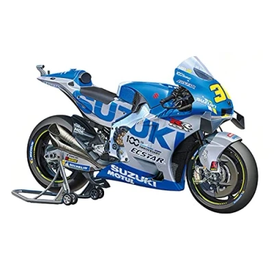 Immagine di TAMIYA 14139 1:12 Team Suzuki ECSTAR GSX RR 2020 Replica fedele all&#039;originale, in plastica, per fai da te, modellini, assemblaggio, non verniciato, multicolore