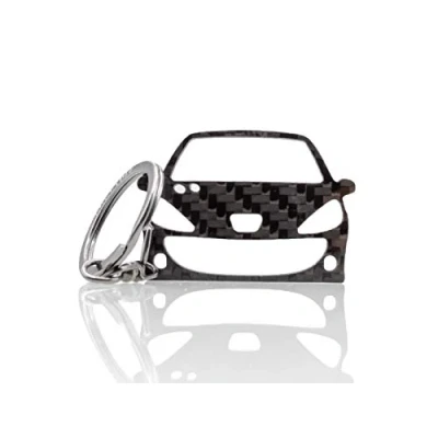 Immagine di BlackStuff portachiavi in fibra di carbonio compatibile con 206+ 2009 2013 BS 964