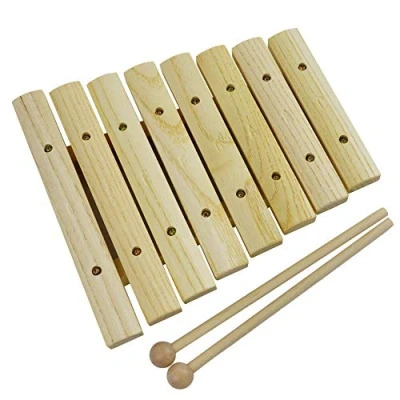 Immagine di a Star Xilofono soprano diatonico 8 note in legno con due battitori da C6 C7