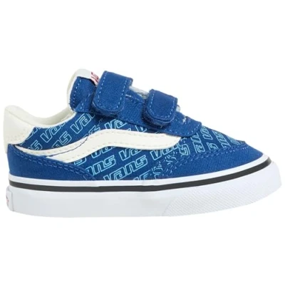 Immagine di Vans Brooklyn, Scarpe da Ginnastica Unisex Bambini e Ragazzi, 7WM Retro Logo True Blue, 17.5 EU