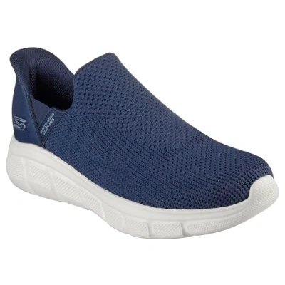 Immagine di Skechers Hands Free Slip ins Bobs B Flex Resilient Edge, Scarpe da Ginnastica Uomo, Tessuto Blu Navy, 42.5 EU