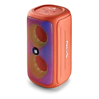 Immagine di NGS ROLLER BEAST CORAL Potente Altoparlante Portatile da 32 W Compatibile con Bluetooth 5.0 e Tecnologia TWA, Luci RGB, IPX5 Resistente all&#039;acqua alla Polvere, Microfono, Vivavoce, Corallo.