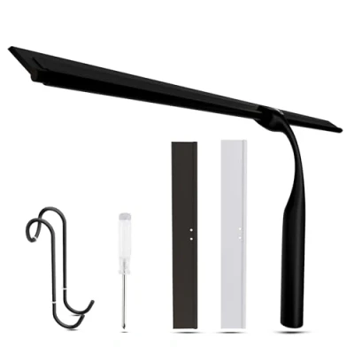 Immagine di Wunset Lavavetri da doccia di alta qualità, per vetri e specchi, efficiente, casa ufficio, durevole, senza striature facile usare (40 CM, Nero)