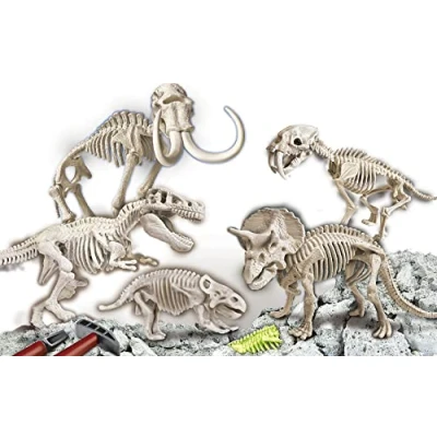 Immagine di Clementoni Galileo Discovery 59258 Kit scavo Dino Mega Collection, giocattolo emozionante per bambini, scavare fossili primordiali, piccoli ricercatori dai 7 anni in su, 6,7 x 42 29 cm