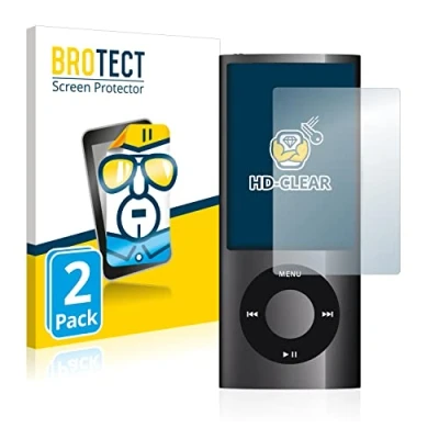 Immagine di brotect Pellicola Protettiva per Apple iPod nano 2009 (5a. Gen.) Protezione Schermo (2 Pezzi) [Trasparente, Anti Impronte]